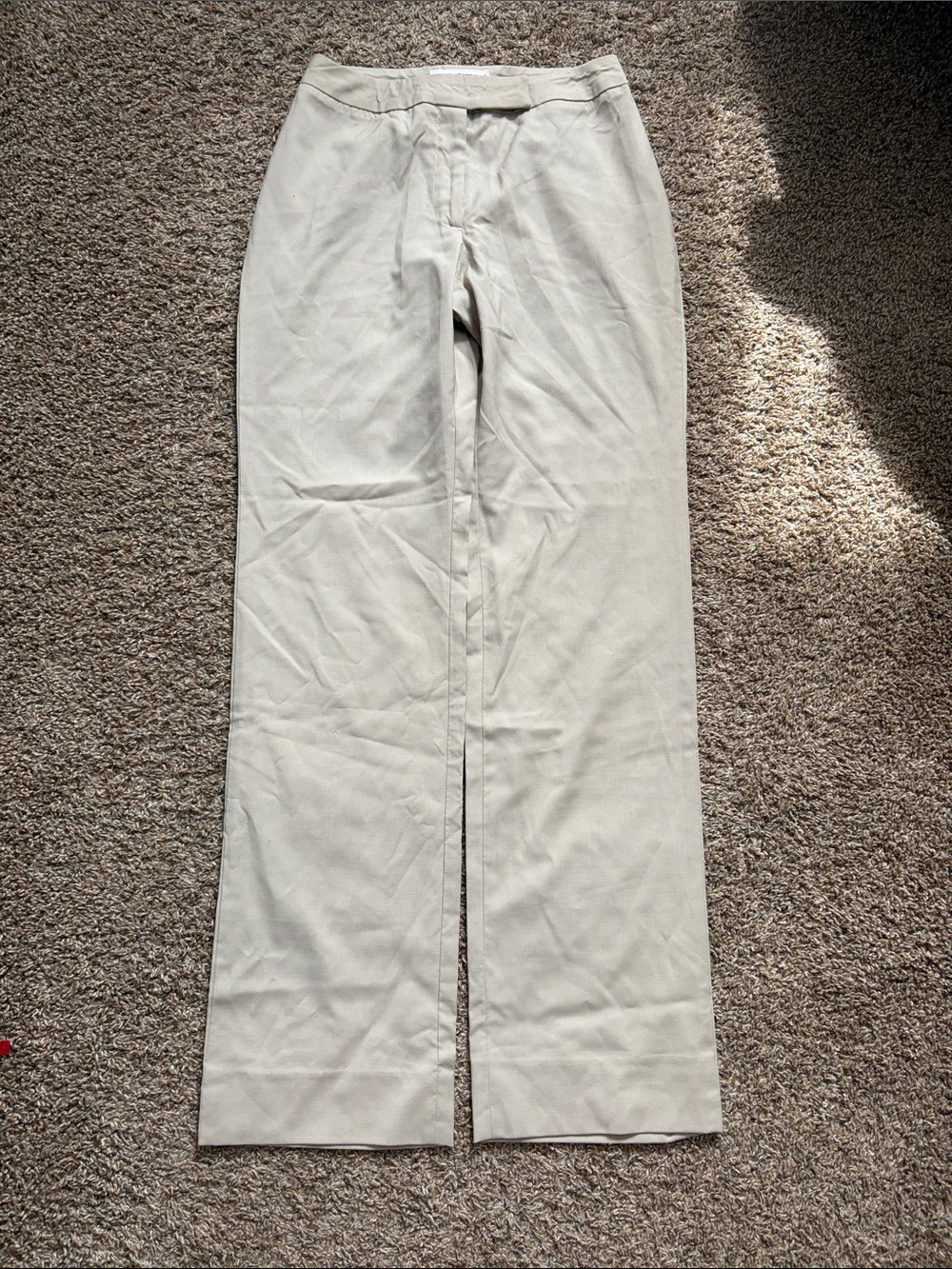 Dolce & Gabbana Made in Italy 100% Wool Khaki Tailored Trouser Pants Size 38